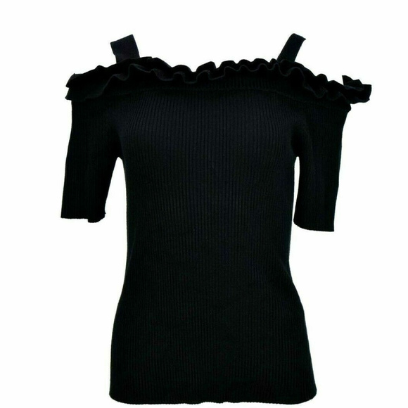 Grace Elements Sweaters - Grace Elements Ribbed Ruffled Sweater NWT